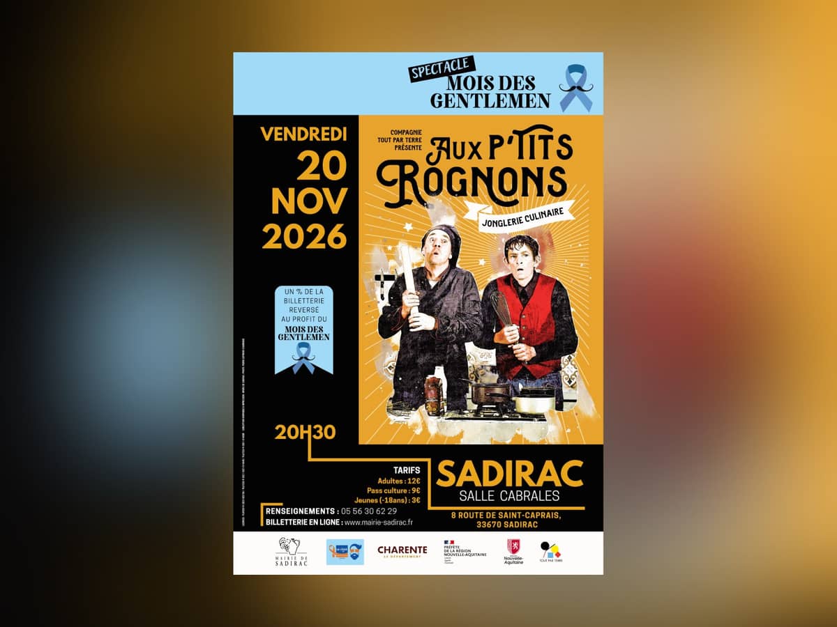 Illustration de l'événement : Spectacle « Aux P'tits Rognons » – Le mois des Gentlemen
