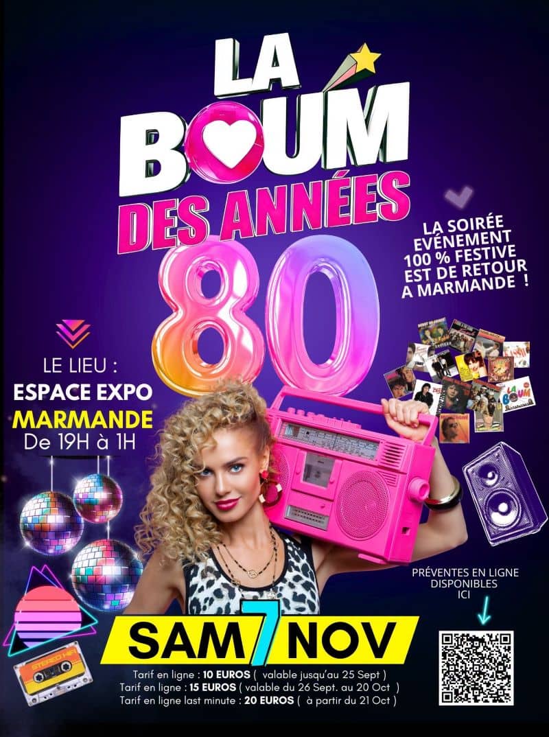 Illustration de l'événement : La Boum des années 80