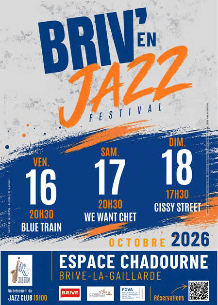 Illustration de l'événement : Festival Briv'en jazz (Jazz club 19100) (Salle Escande)
