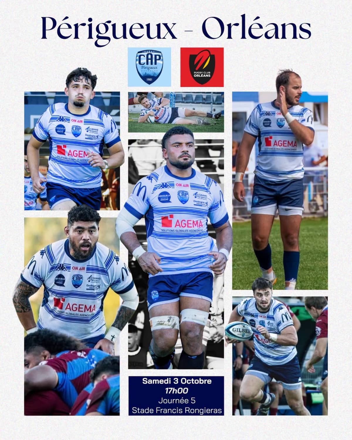 Illustration de l'événement : Match Rugby : CAP Périgueux - Rubgy club Orléans