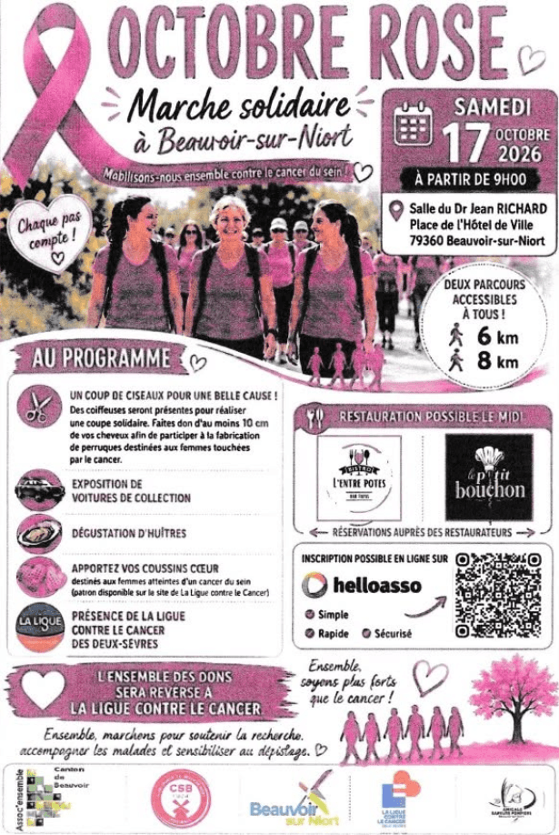 Illustration de l'événement : Octobre rose à Beauvoir-Sur-Niort