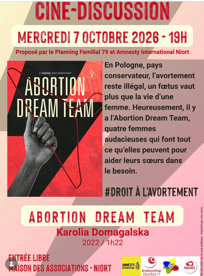 Illustration de l'événement : Ciné-discussion sur l'avortement à Niort