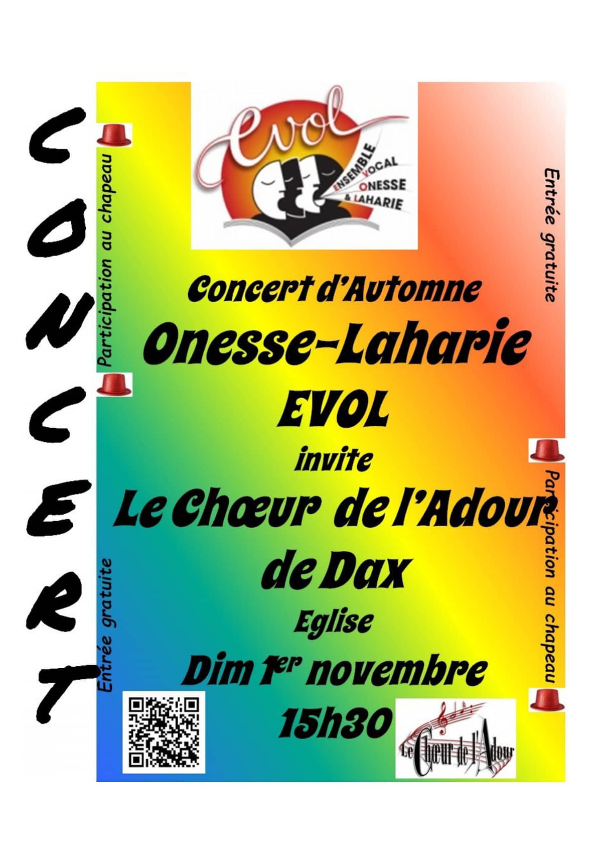 Illustration de l'événement : Concert d'Automne - Evol et Le choeur de l'Adour de Dax