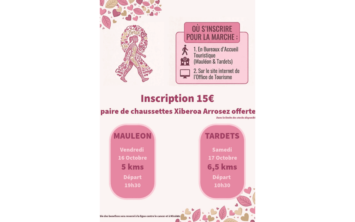 Illustration de l'événement : Octobre rose : marche au profit de la lutte contre le cancer du sein