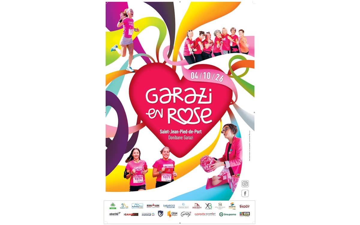 Illustration de l'événement : Garazi en rose ttipi (pour les enfants) : course pédestre caritative. 11ème édition