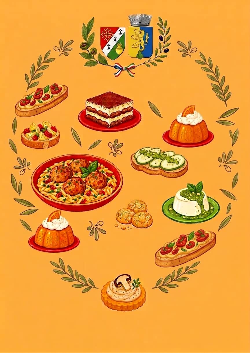 Illustration de l'événement : Repas Cabaret Italien du Comité de Jumelage Séreilhac – Monteleone d’Orvieto