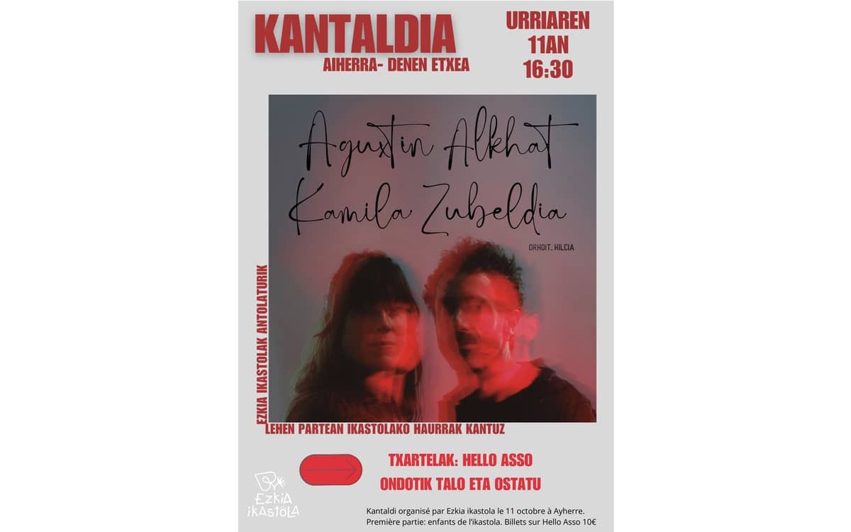 Illustration de l'événement : Concert Aguxtin Alkhat et Kamila Zubeldia