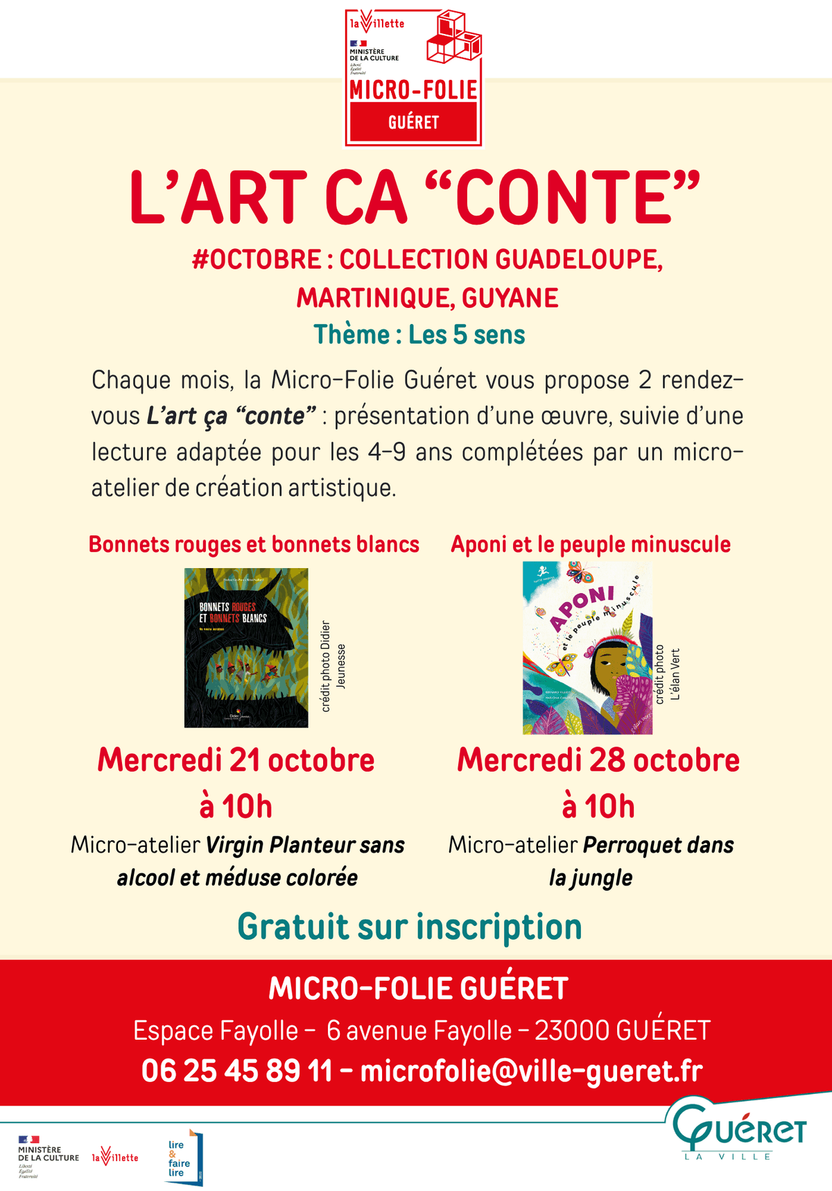 Illustration de l'événement : L'art ça conte - Aponi et le peuple minuscule