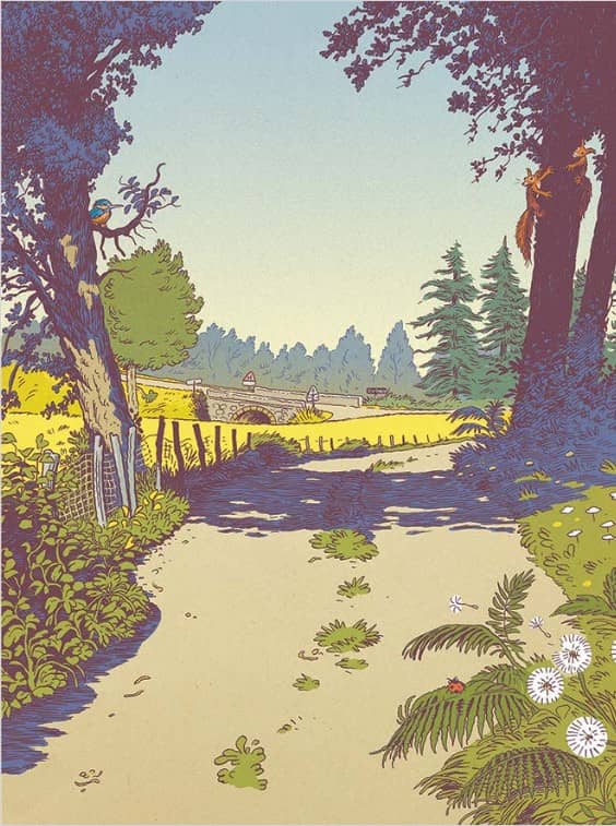 Illustration de l'événement : Exposition « Le pont Rouchaud, le centre oublié de la Nouvelle-Aquitaine » - 37e Festival de la BD en Périgord