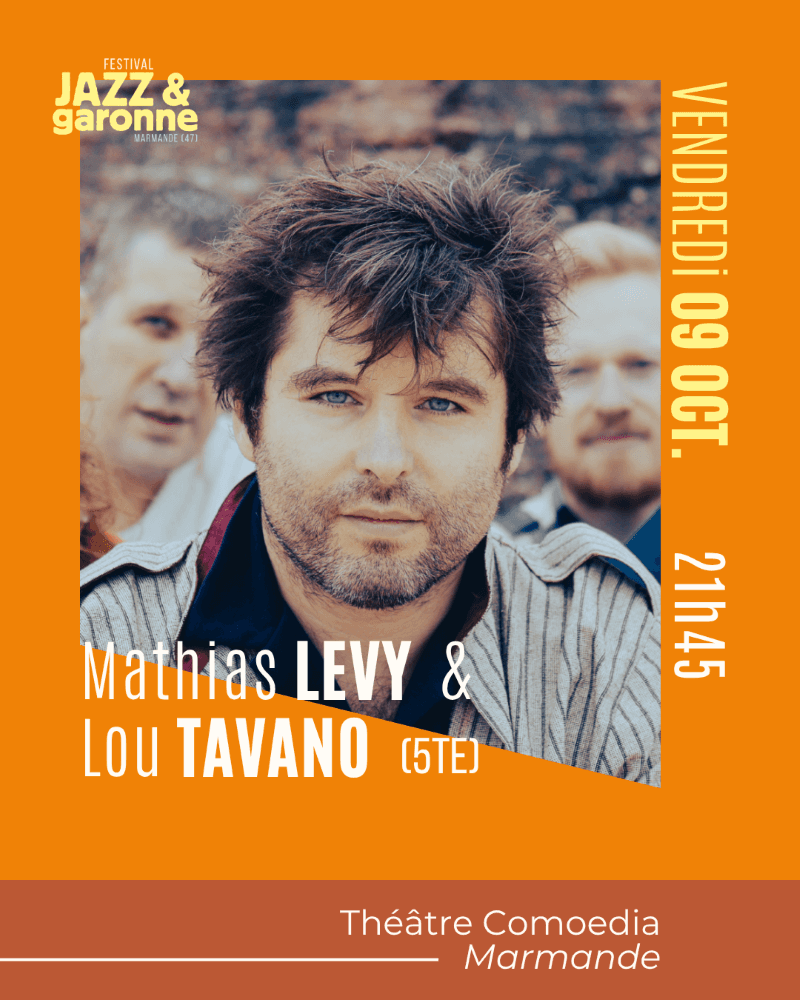 Illustration de l'événement : Festival Jazz et Garonne #16 - Concerts Pierre PERCHAUD - Mathias LEVY et Lou TAVANO