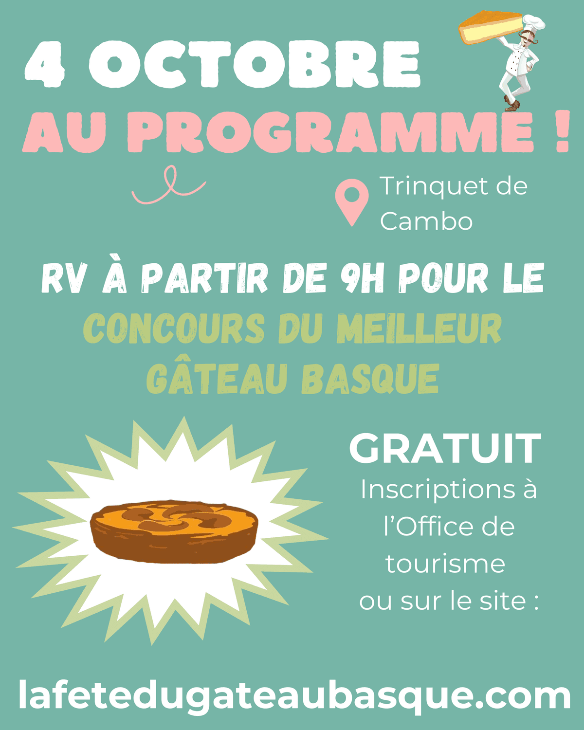 Illustration de l'événement : Concours du meilleur gâteau basque : Amateurs
