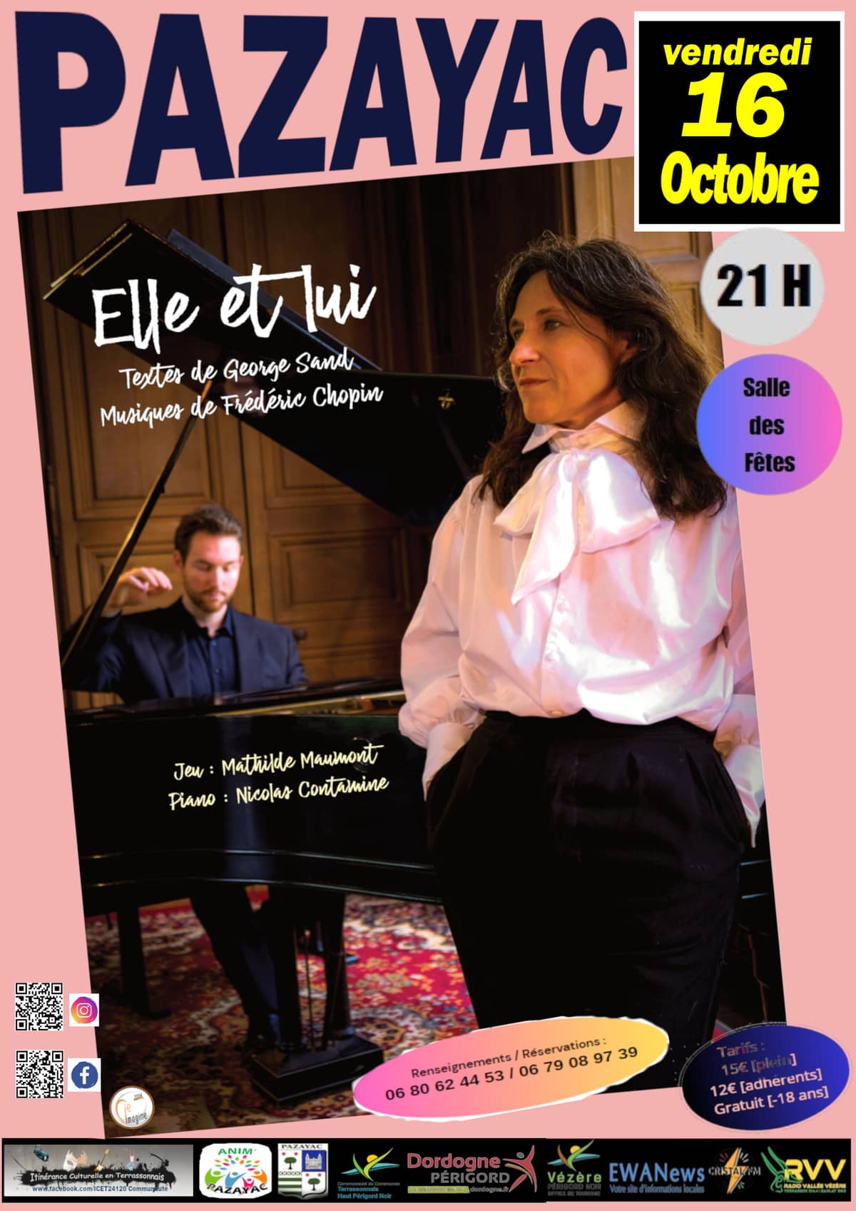 Illustration de l'événement : Concert -Textes «Elle et Lui»