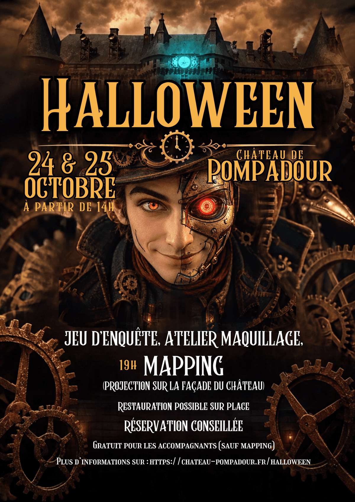Illustration de l'événement : Halloween à Pompadour : animations enfants