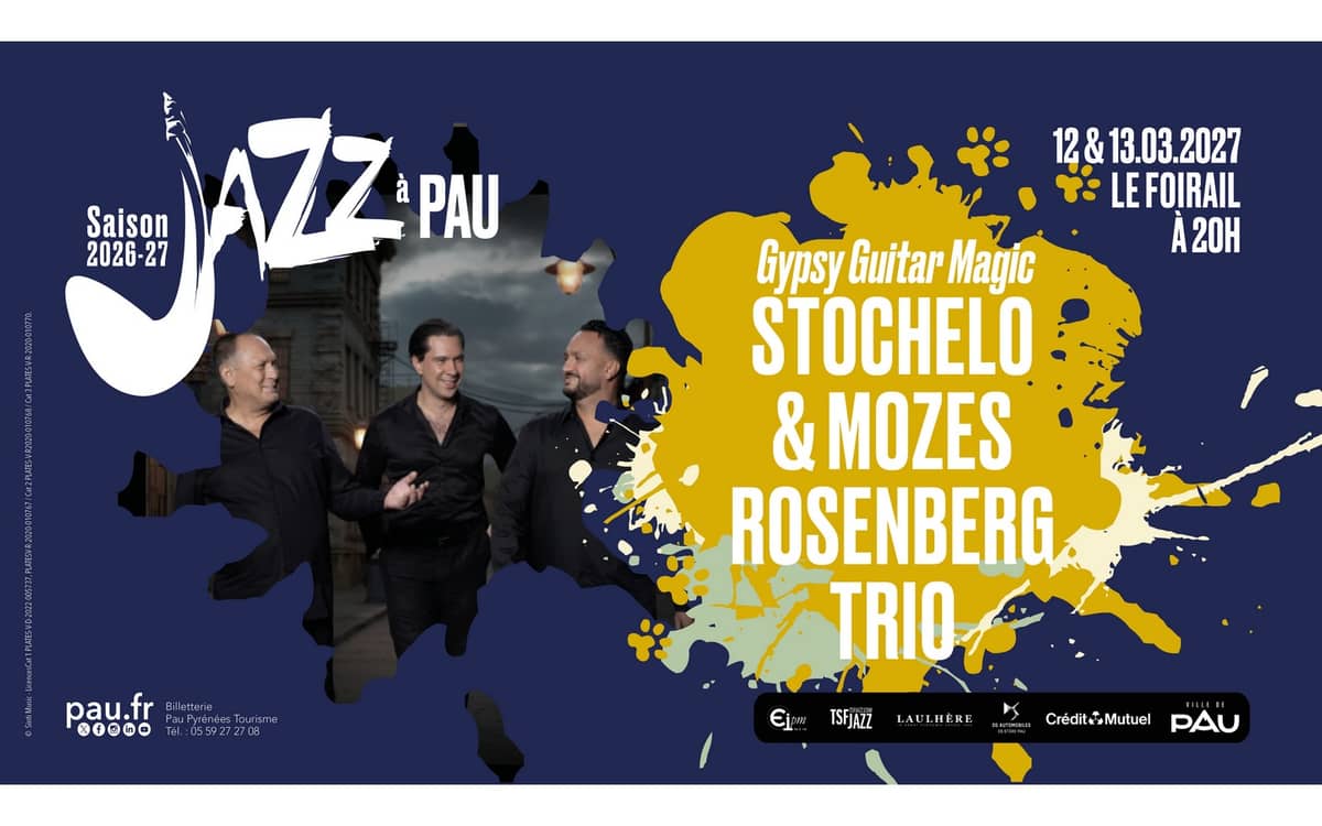 Illustration de l'événement : Saison de "Jazz à Pau" : Stochelo & Mozes Rosenberg Trio - Gypsy Guitar Magic