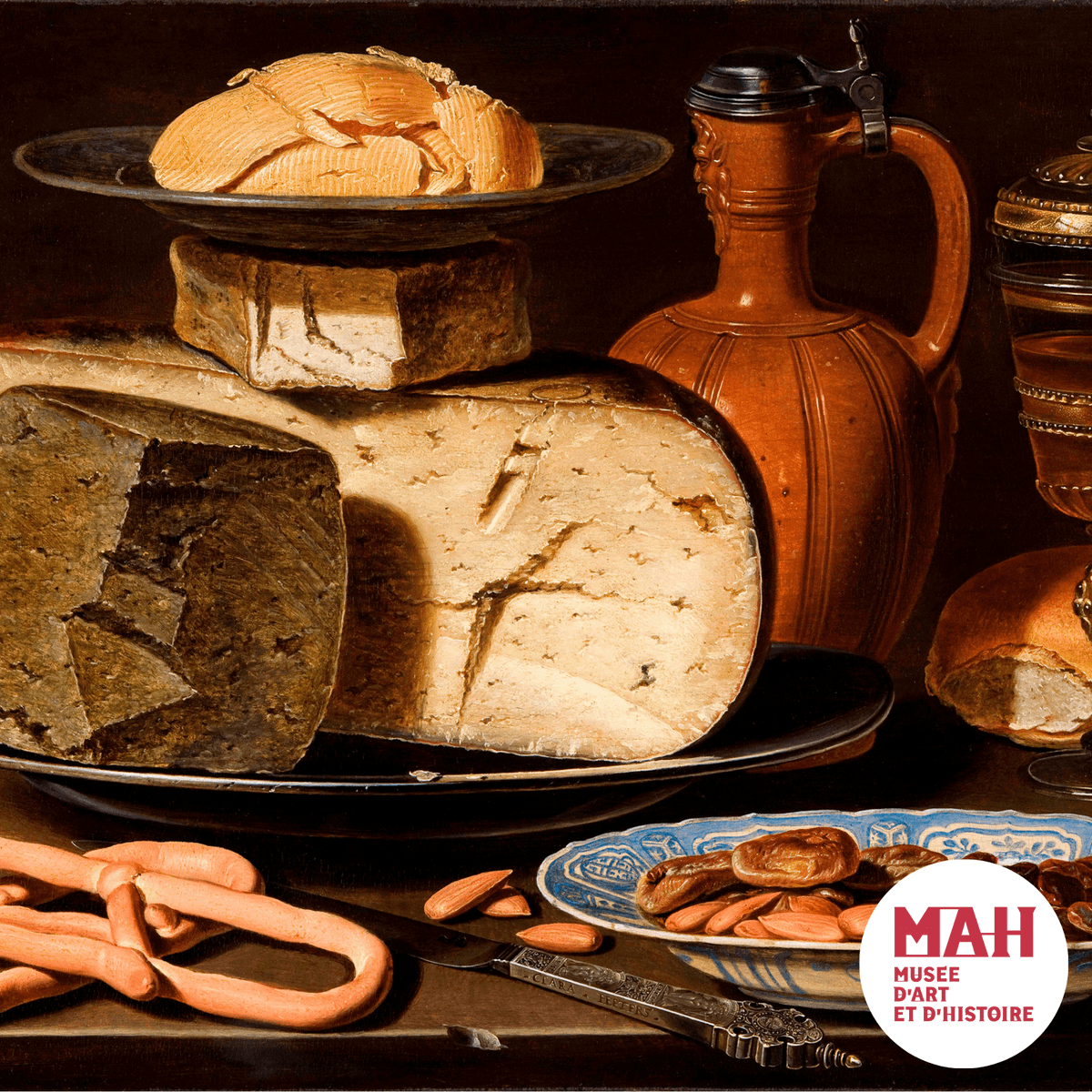 Illustration de l'événement : Du fromage et du vin dans l'art