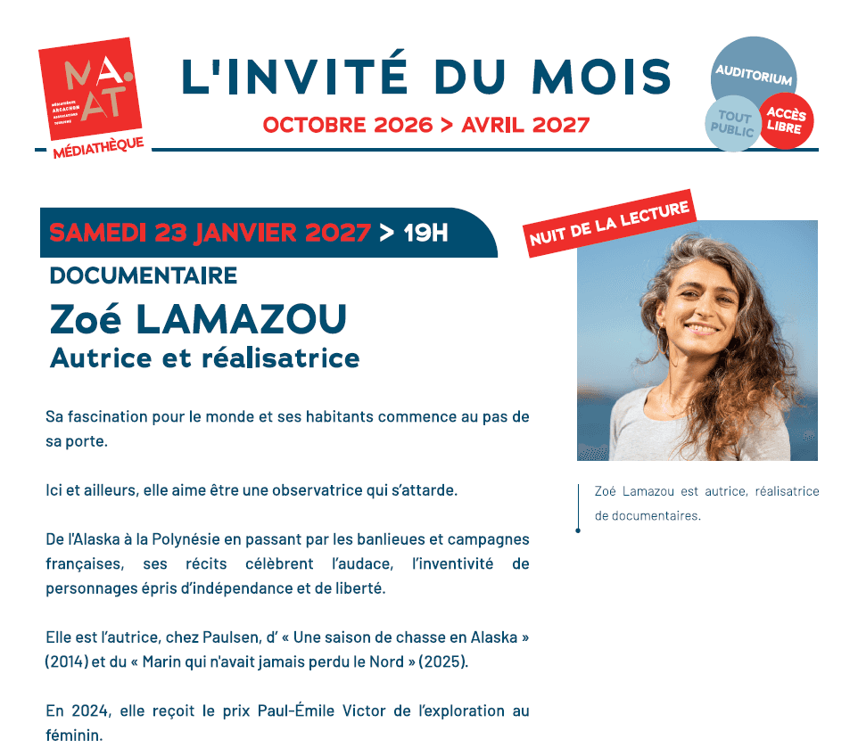 Illustration de l'événement : L'invité du mois : Zoé Lamazou
