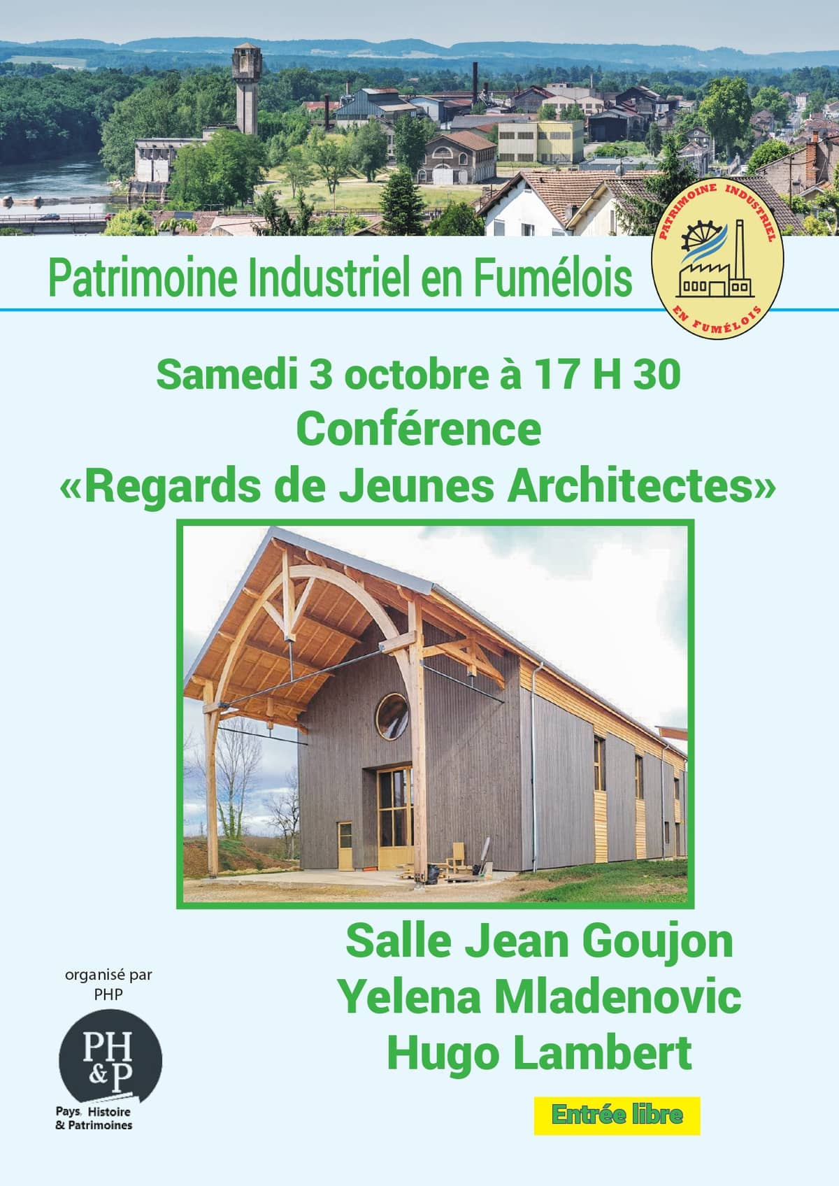 Illustration de l'événement : Journées Industrielles en Fumélois : Conférence : Regards de Jeunes Architectes