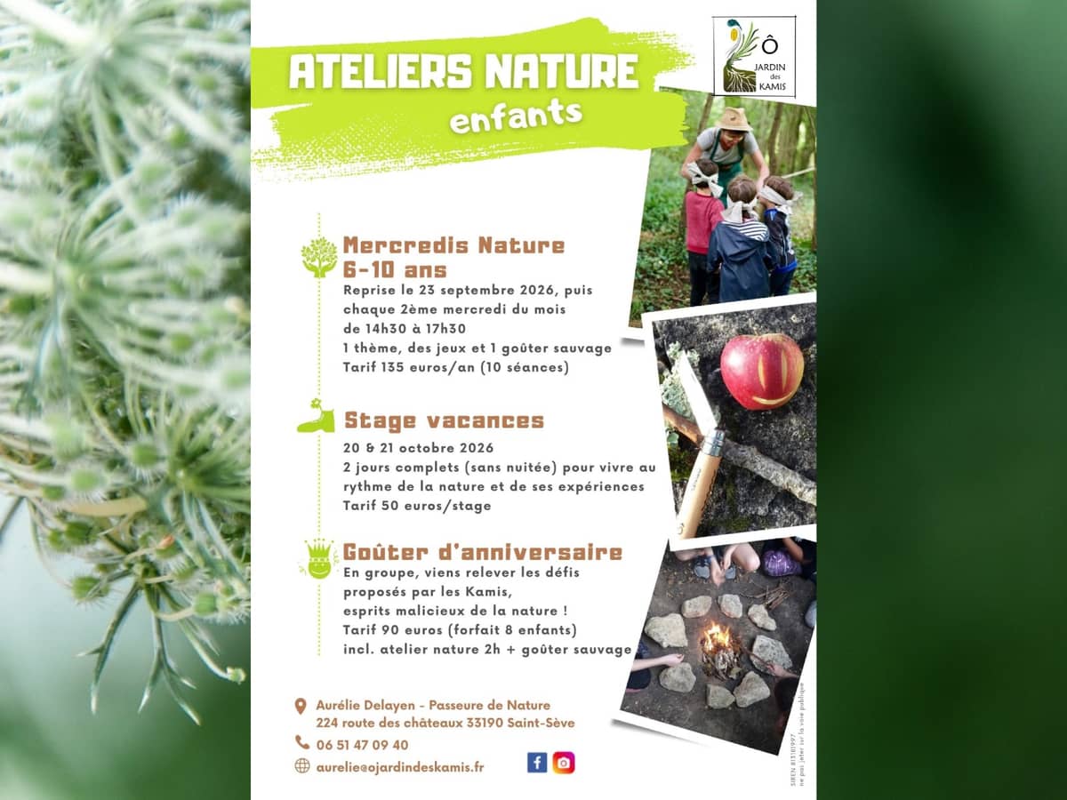 Illustration de l'événement : Programme des ateliers et stages d'Ô Jardin des Kamis