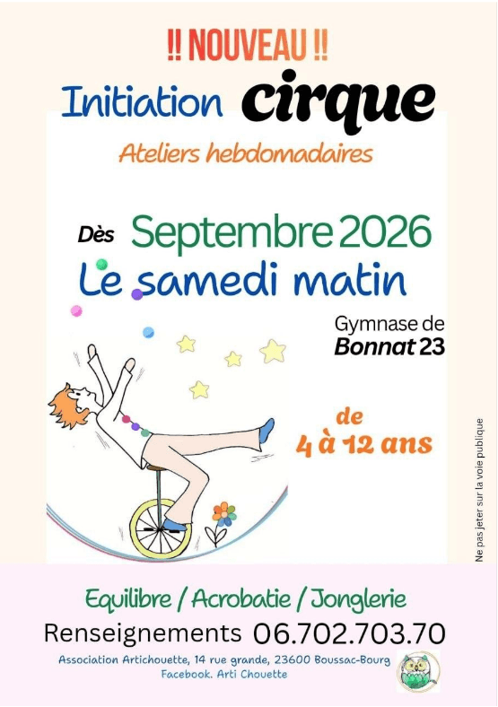Illustration de l'événement : Ateliers cirque