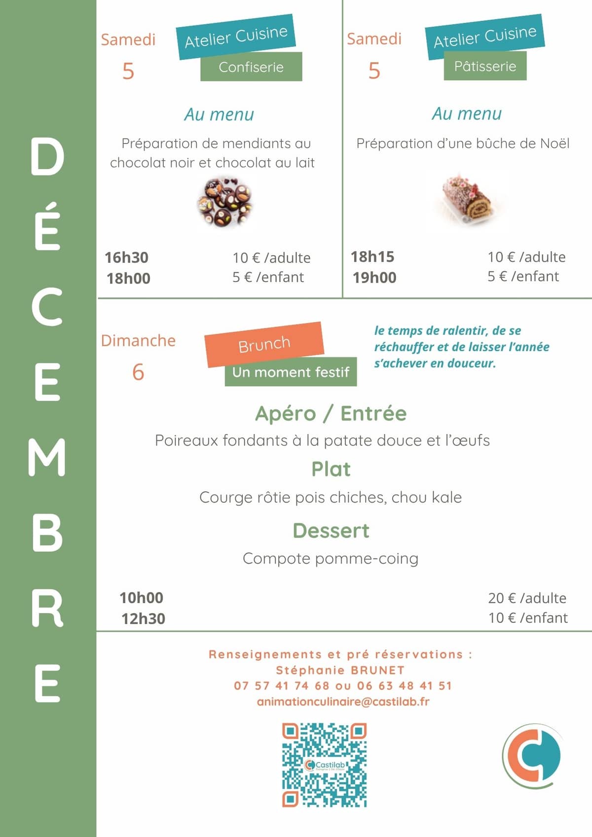 Illustration de l'événement : Ateliers culinaires décembre à Bio d'Ici