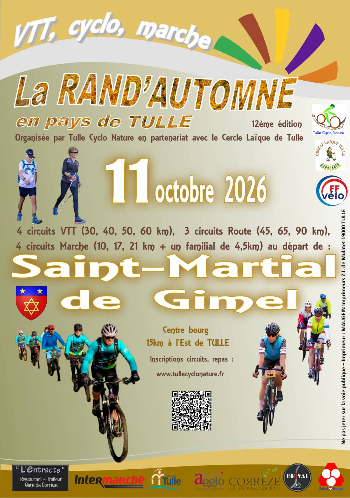 Illustration de l'événement : Rand'automne en Pays de tulle