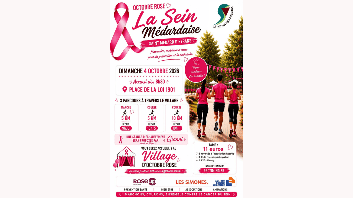 Illustration de l'événement : La sein Médardaise - Octobre Rose 2026