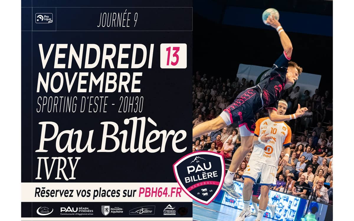 Illustration de l'événement : Handball Proligue - Pau Billère Handball 64 Vs Ivry