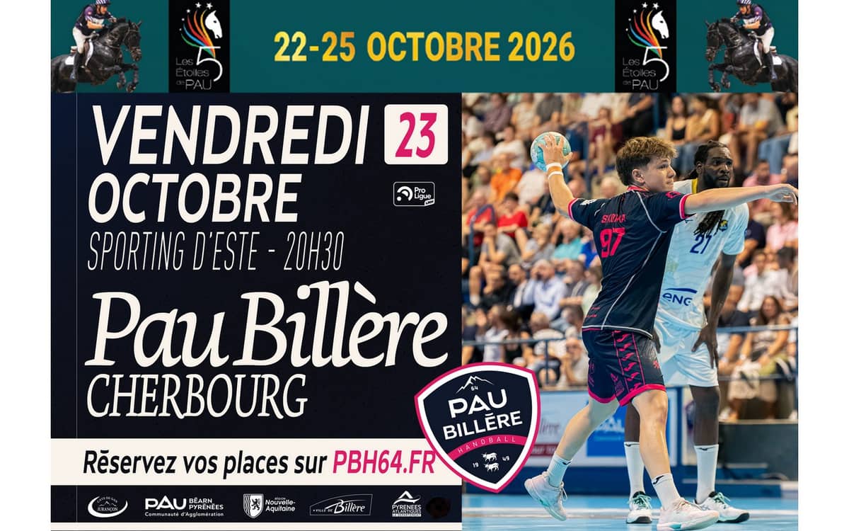 Illustration de l'événement : Handball Proligue - Pau Billère Handball 64 Vs Cherbourg