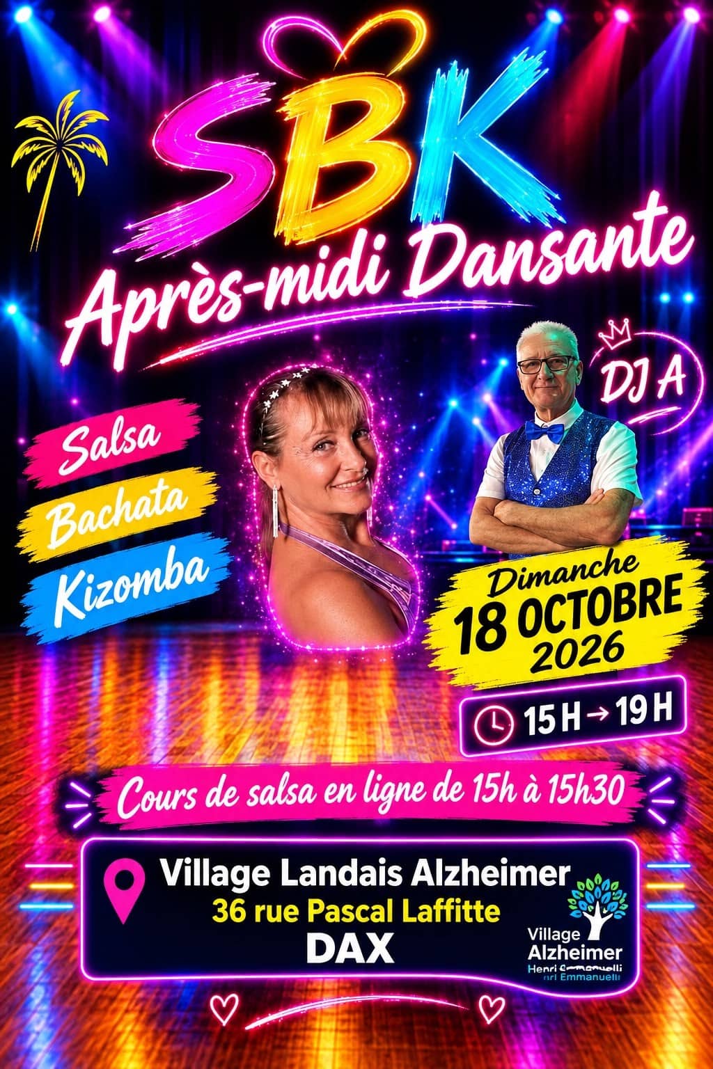 Illustration de l'événement : Un après-midi danse latine au Village Landais Alzheimer