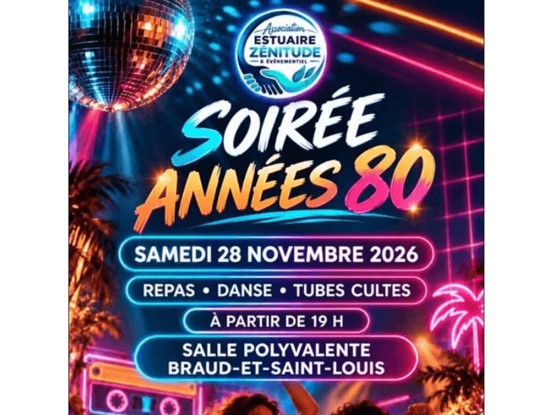 Illustration de l'événement : Soirée "Années 80" à Braud