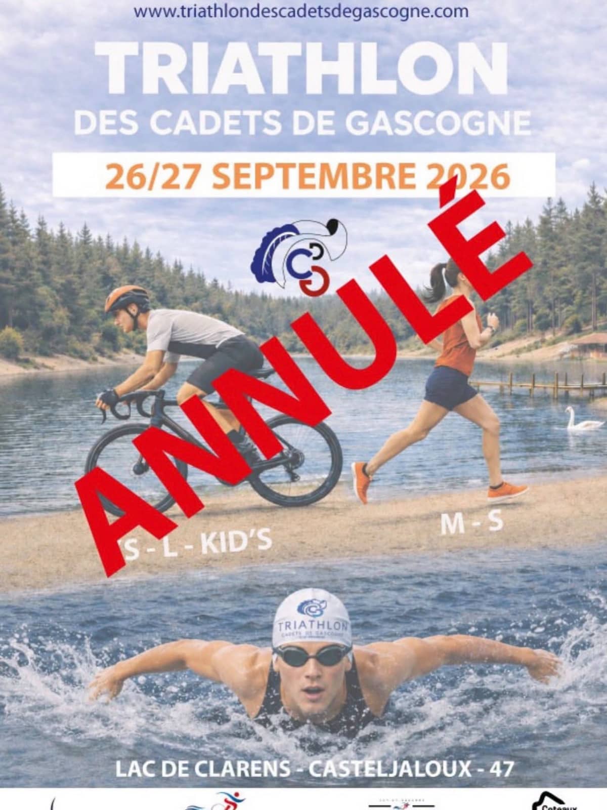 Illustration de l'événement : Triathlon Cadets de Gascogne - ANNULÉ