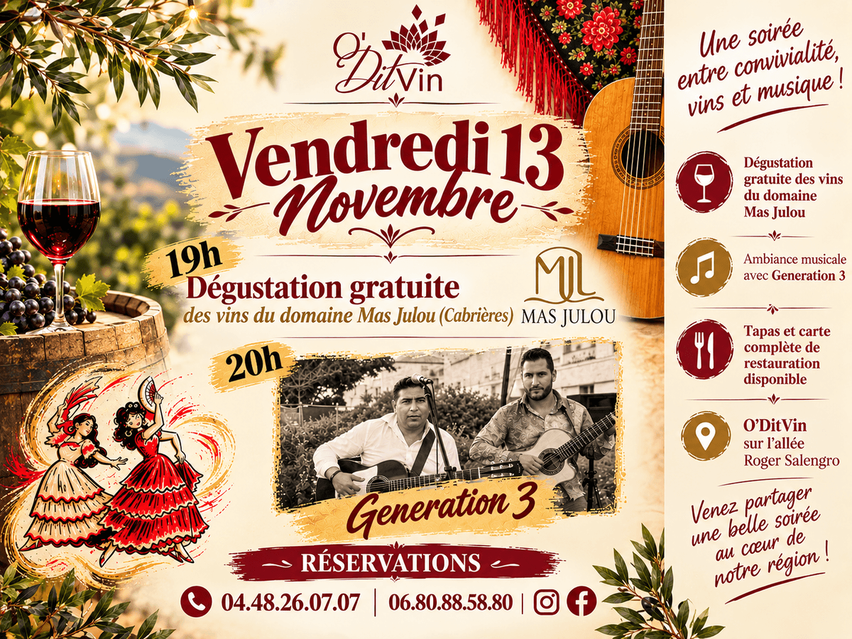 Illustration de l'événement : SOIRÉE DÉGUST’ & MUSIQUE