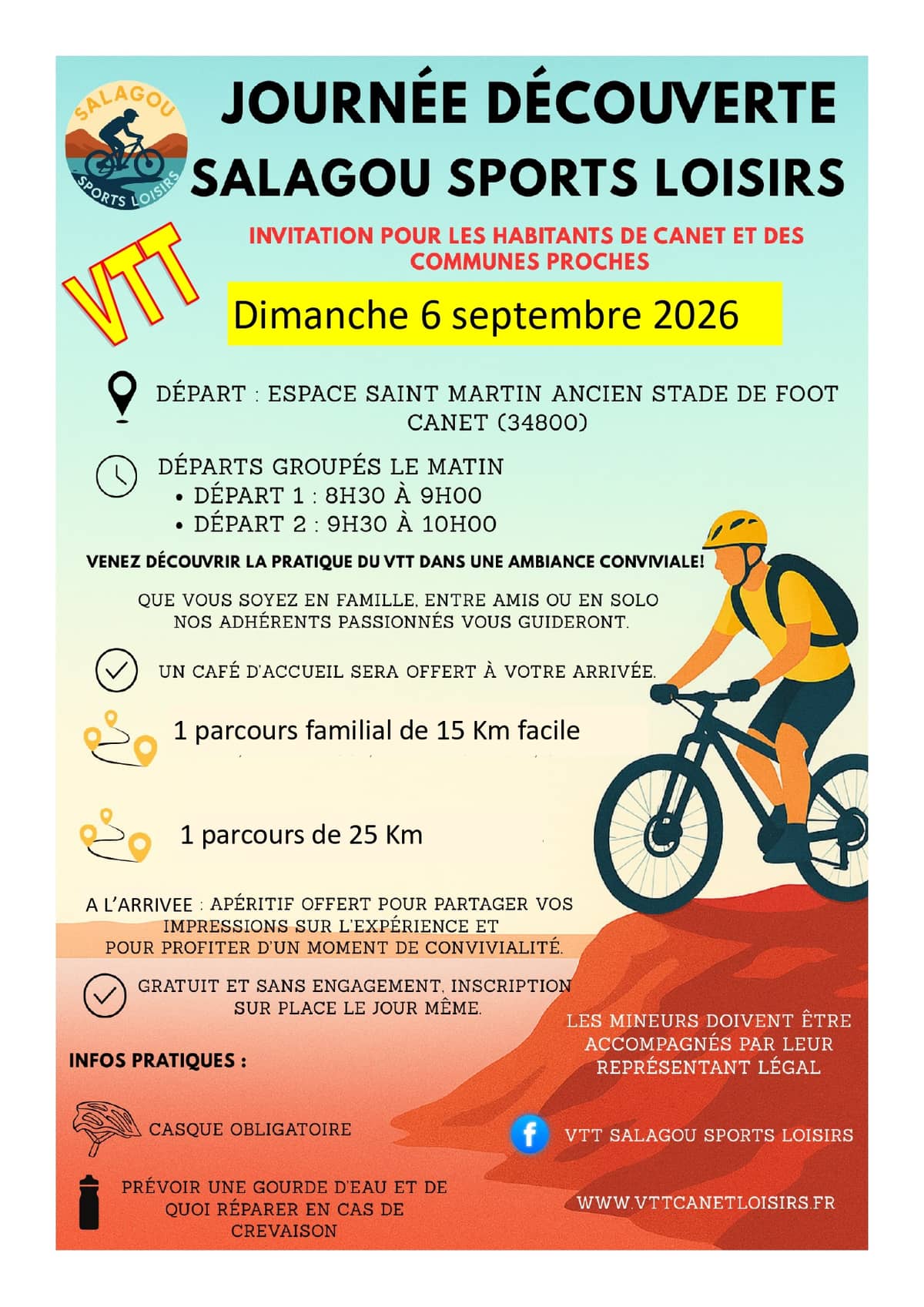 Illustration de l'événement : JOURNÉE DE DÉCOUVERTE DU VTT