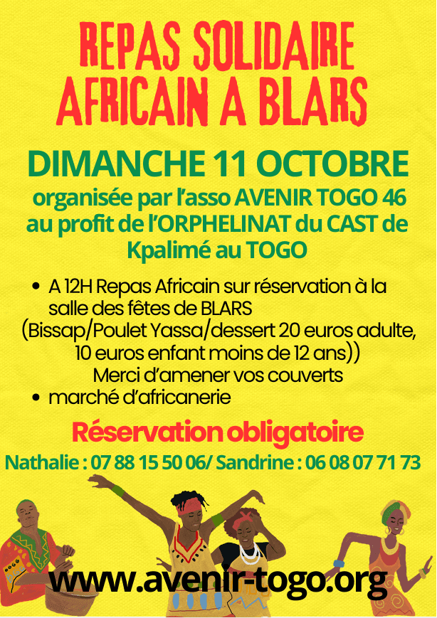 Illustration de l'événement : Repas solidaire pour les enfants du Togo, pour l'association Avenir Togo 46
