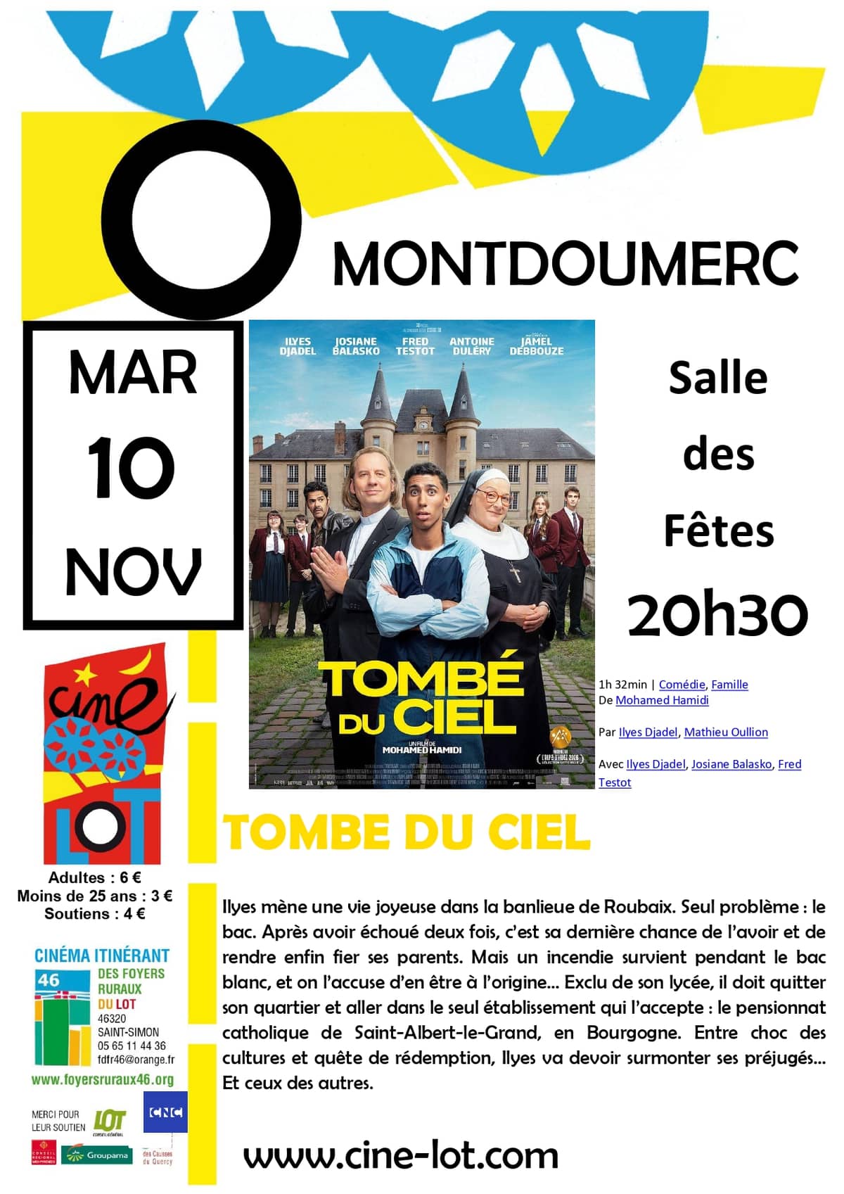 Illustration de l'événement : Ciné-Lot : "Tombé du ciel"