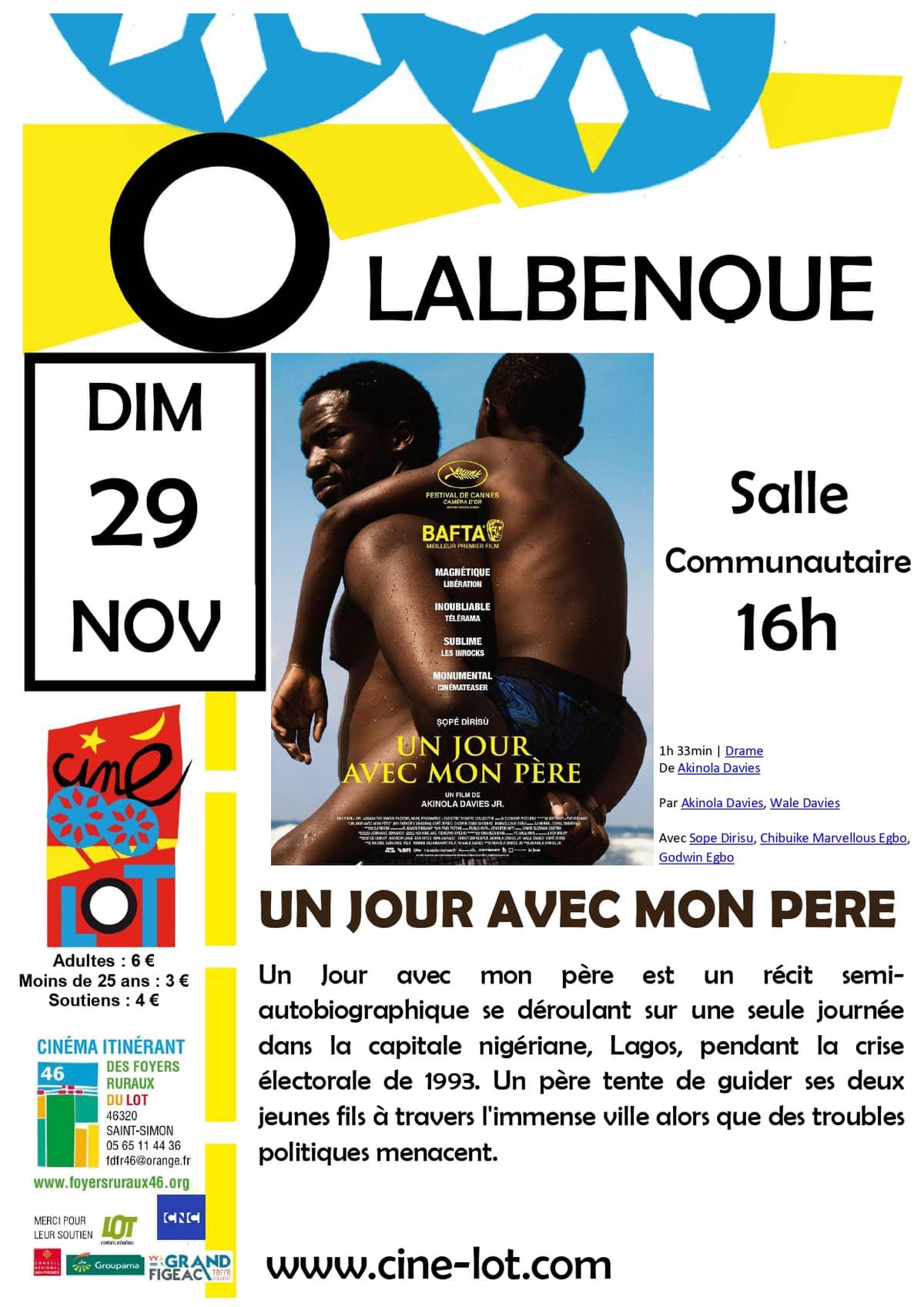 Illustration de l'événement : Ciné-Lot : "Un jour avec mon père"