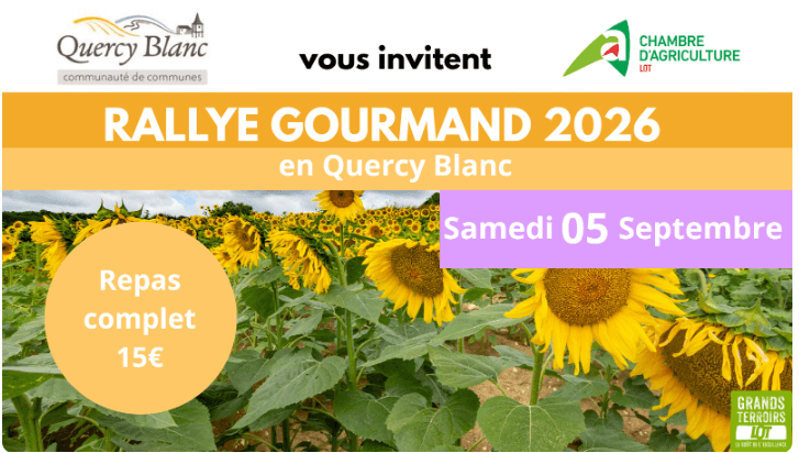 Illustration de l'événement : Rallye gourmand en Quercy blanc 2026