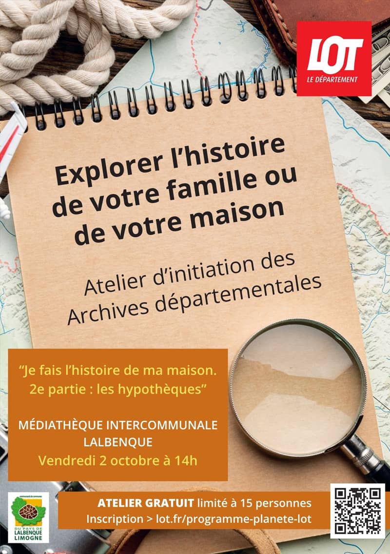 Illustration de l'événement : Atelier Généalogie