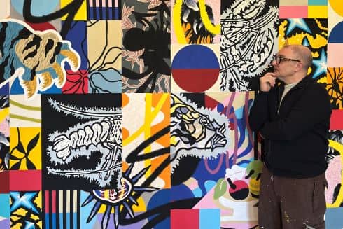 Illustration de l'événement : Exposition "Le chant des étoiles. Dialogue entre Jean Lurçat et Speedy Graphito"