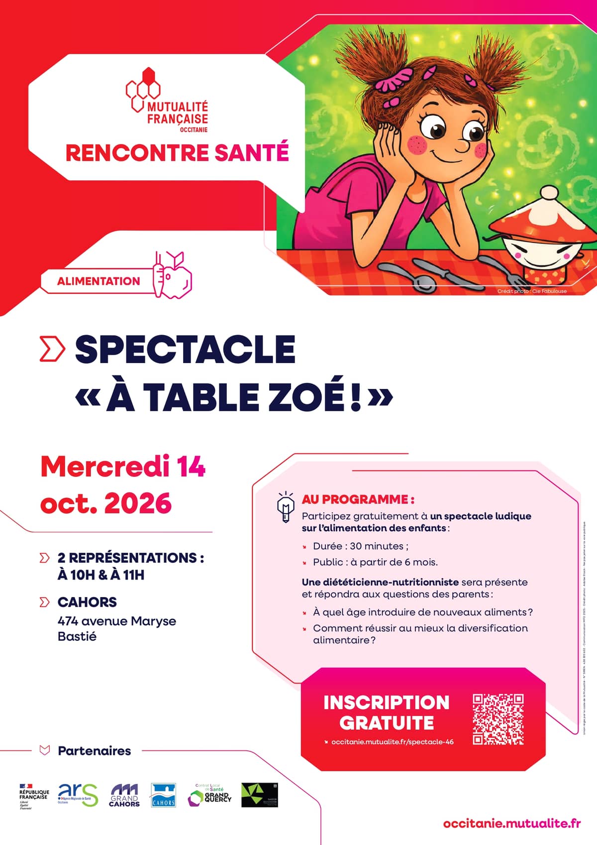 Illustration de l'événement : Spectacle "A table Zoé"