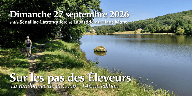 Illustration de l'événement : Fermes de Figeac la Randonnée de la Coop "sur les Pas des Éleveurs"