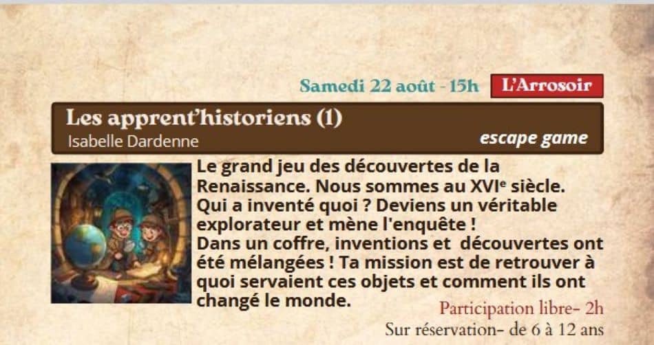 Illustration de l'événement : Festival Re-naissance à Figeac : les apprent’historiens !