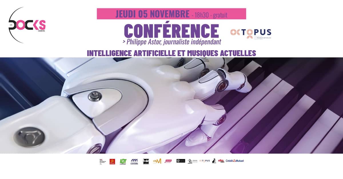 Illustration de l'événement : Conférence “Intelligence Artificielle et Musiques Actuelles”