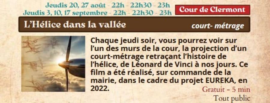 Illustration de l'événement : Festival Re-naissance à Figeac, cinéma : "l’hélice dans la vallée"