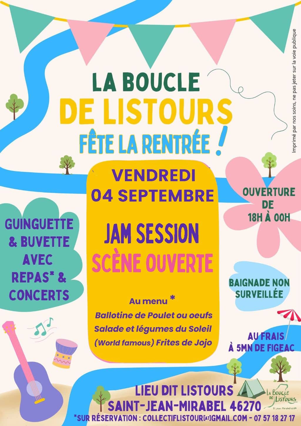 Illustration de l'événement : La guinguette de Listours, Saint-Jean-Mirabel