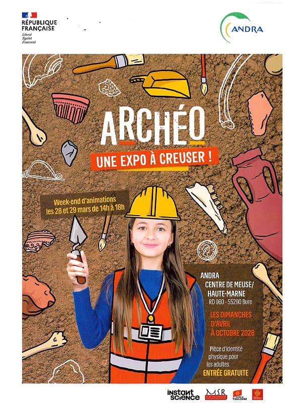 Illustration de l'événement : Exposition :"Archéo, une expo à creuser !"