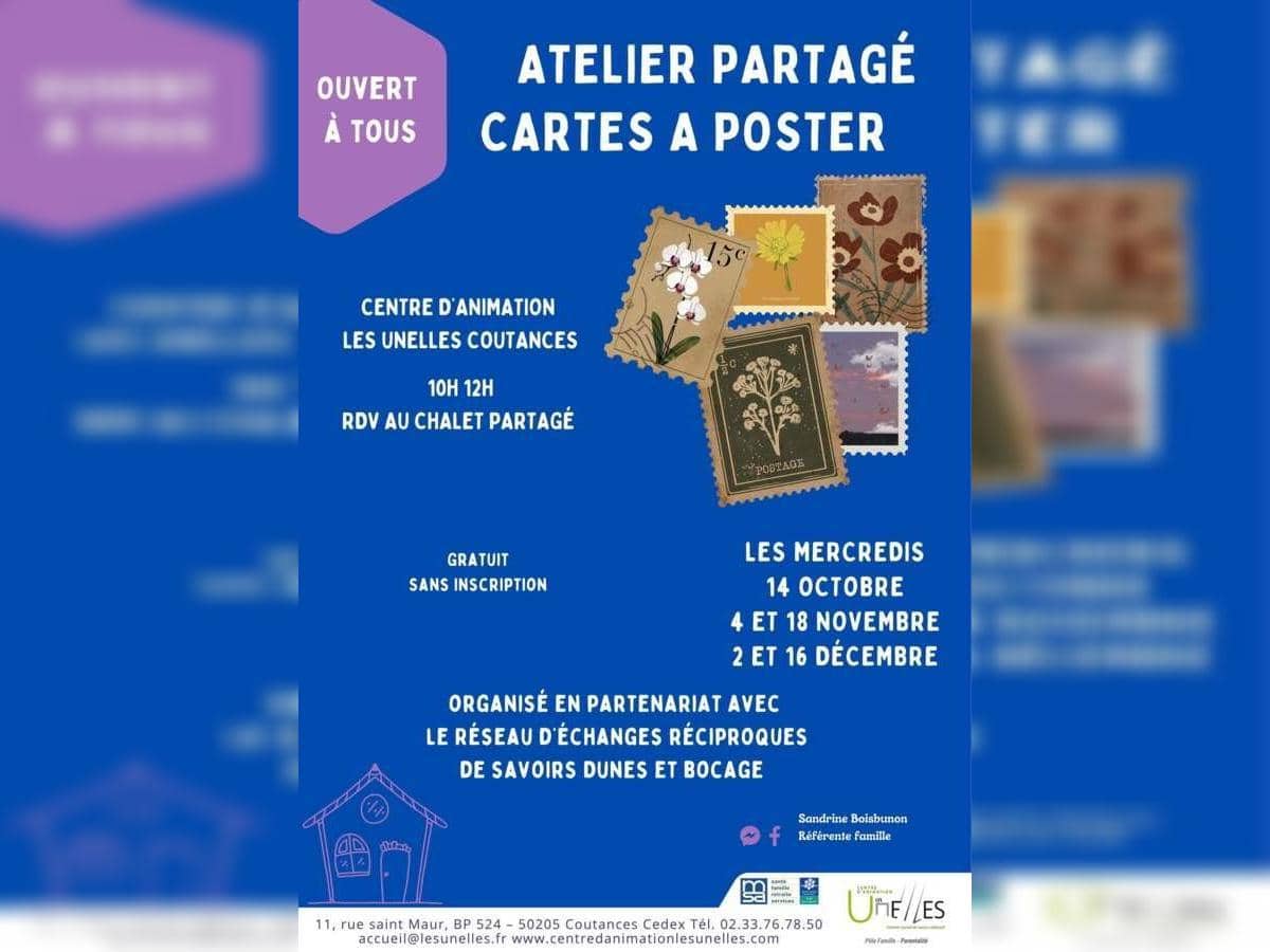 Illustration de l'événement : Atelier partagé : cartes à poster