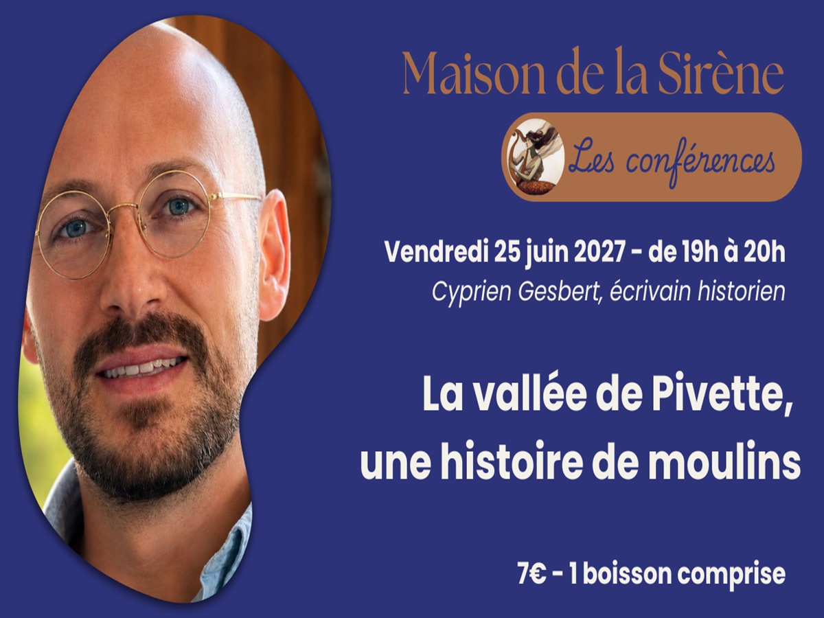 Illustration de l'événement : Conférence > La vallée de Pivette, une histoire de moulins