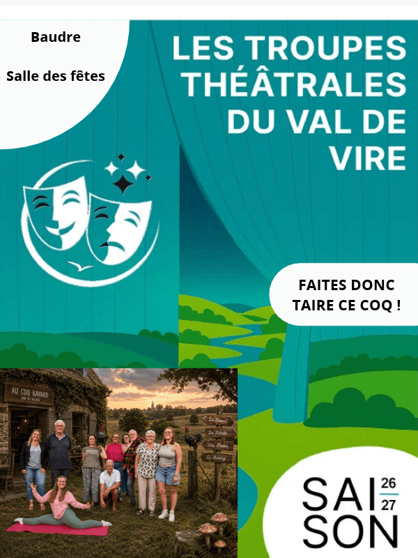 Illustration de l'événement : Troupes théâtrales du Val de Vire > "Faites donc taire ce coq !"