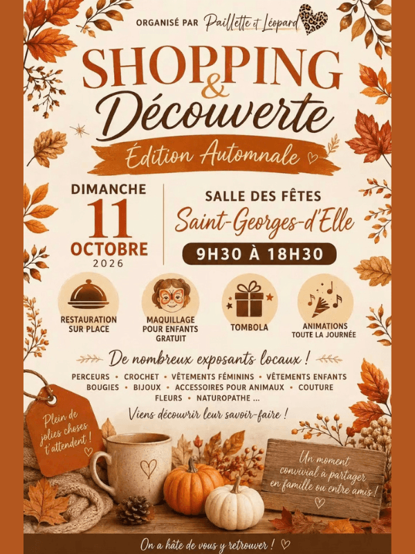 Illustration de l'événement : Shopping & Découverte - Edition automnale